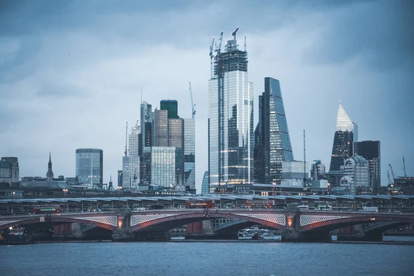 Wieżowce Centrum Londynu Anglia Wielka Brytania — Zdjęcie stockowe