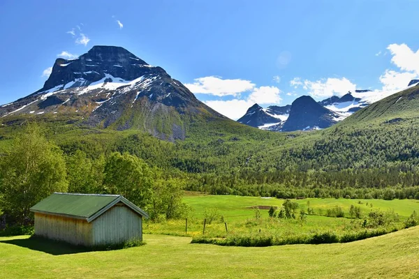 Dolina Innerdalen Norwegii — Zdjęcie stockowe