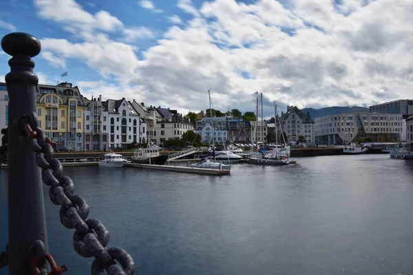 Città Alesund Norvegia — Foto Stock