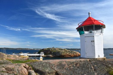 Lysekil 'de sahil ve deniz manzarası, İsveç