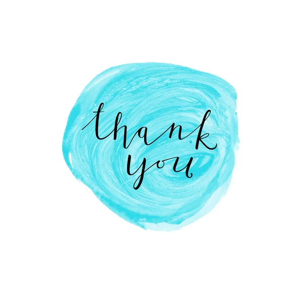 Thank You lettering calligraphy.Vector. — Stock Vector