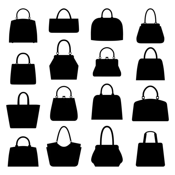 Vector collectie van handtassen. — Stockvector