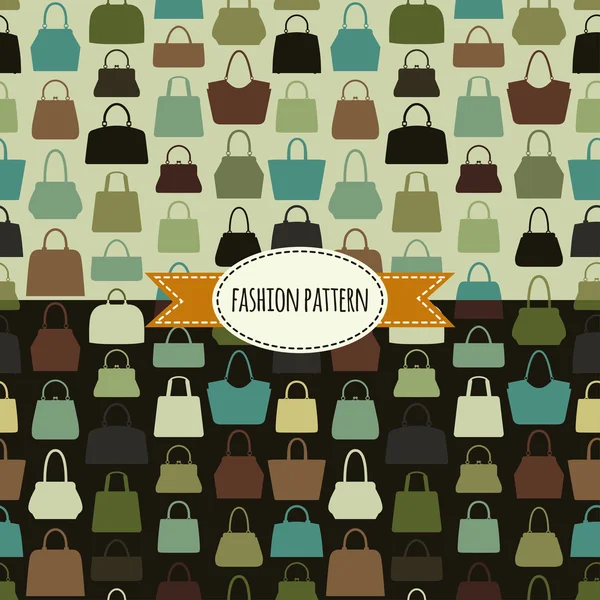 Handbag seamless pattern. — Stock Vector