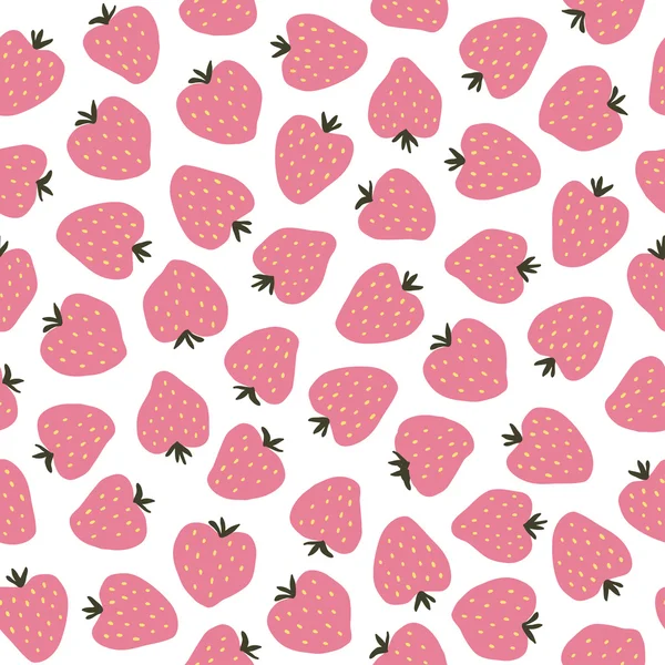 Strawberry pattern .Vector . — стоковый вектор