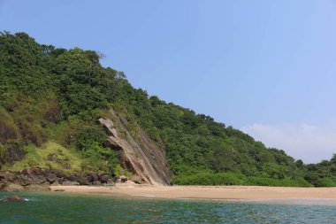 Güney Goa, Hindistan 'daki kelebek adası.