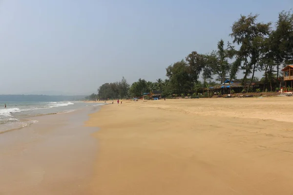 Pantai Berpasir Dan Laut India Arab — Stok Foto