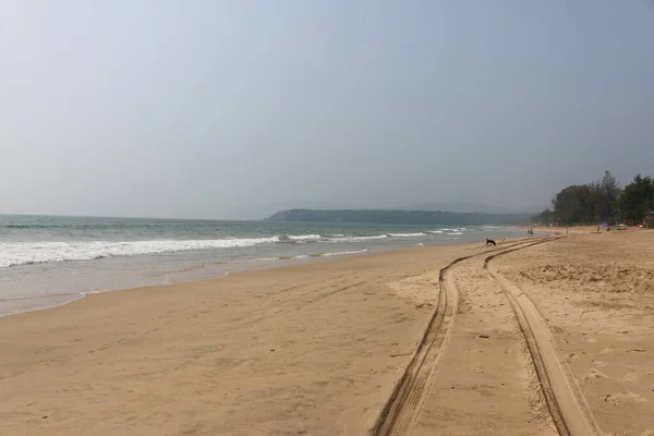 Playa Arena Mar Arábigo India — Foto de Stock