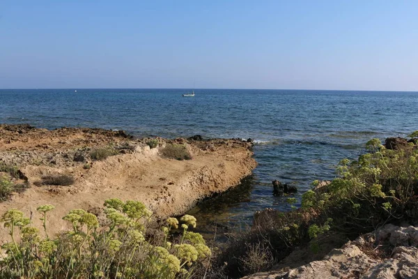 Klidný Výhled Moře Kypr Protaras — Stock fotografie