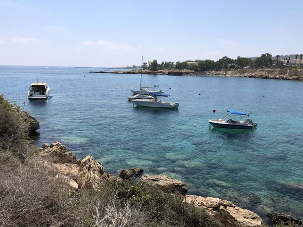 Marina Boats Yachts Port Cyprus —  Fotos de Stock