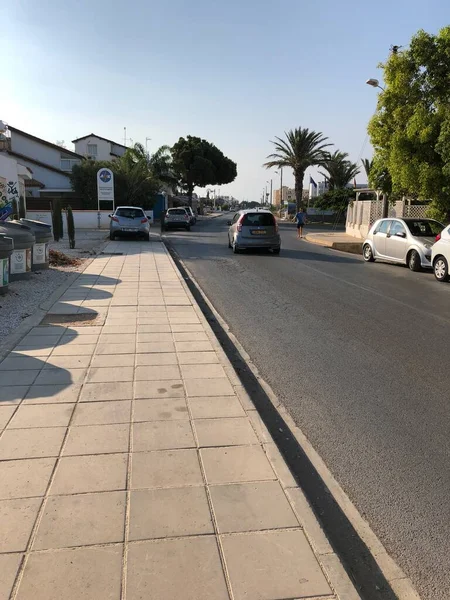 Ruas Protaras Chipre — Fotografia de Stock