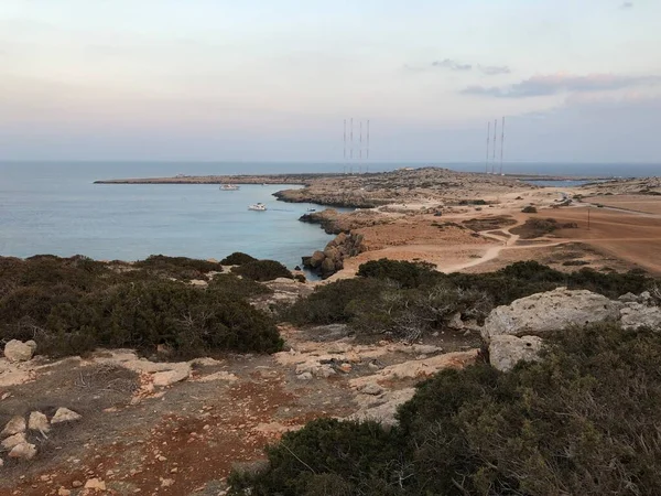 Zypern Cape Greco Blick Von Oben Auf Das Mittelmeer Blaue — Stockfoto