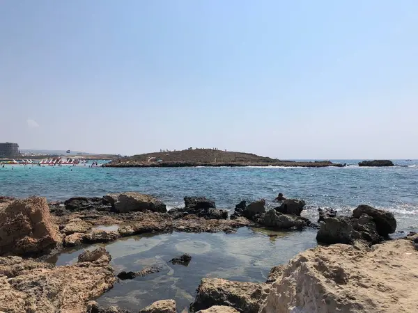 Praia Chipre Nissi Mar Mediterrâneo — Fotografia de Stock