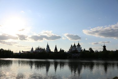 Rusya Moskova. Nehirden Izmailovsky Kremlin 'e.