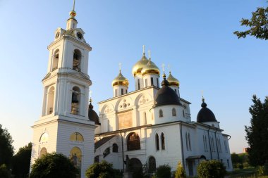 Dmitrov Kremlin 'deki Varsayımın Katedrali, Moskova bölgesi, Rusya.