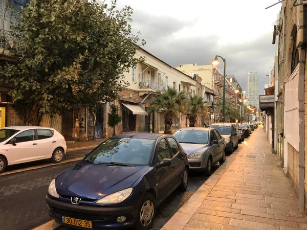 Jaffa Israel的夜间街道 — 图库照片