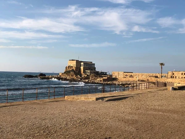 Caesarea Ulusal Parkı İsrail antik sarayı