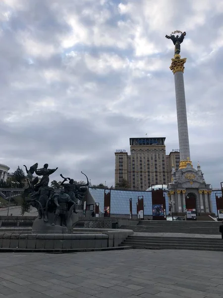 Kiev Monument Independence Ukraine — Stockfoto
