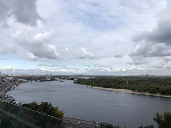 Kiev Ukraine View Dnieper River Observation Deck — Stock Photo, Image