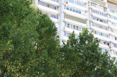 Moskova 'daki panellerin pencereleri