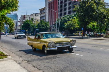 Eski Küba araba.