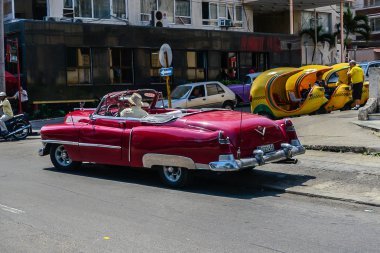 Eski Küba araba.