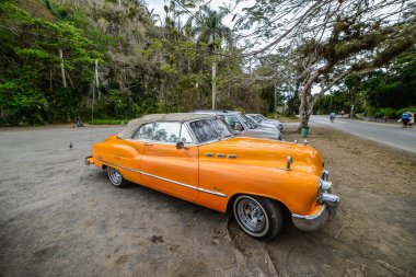 Eski Küba araba.