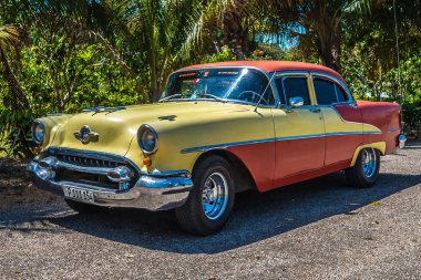 Eski Küba araba.