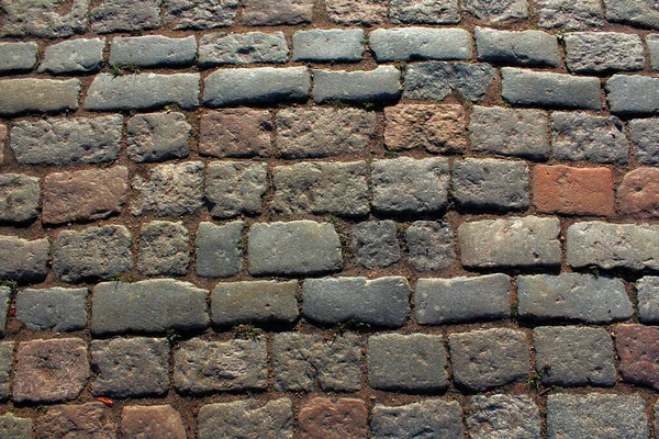 Kopfsteinpflaster Bürgersteig Hintergrundbild Grauen Farben — Stockfoto