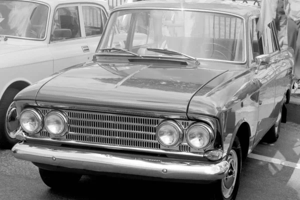 Автомобіль Років Радянського Союзу Чорно Біле Фото — стокове фото