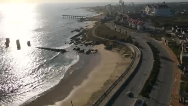 Prăbușirea timpului pe coasta de sud a Africii de Sud — Videoclip de stoc