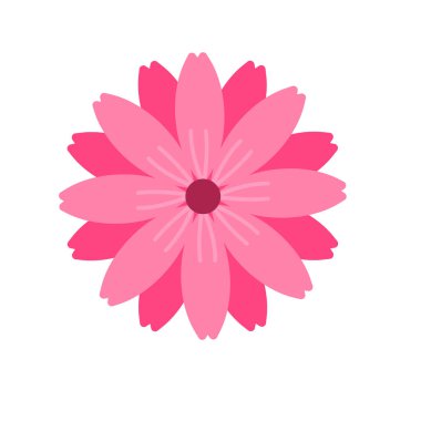 Önü renkli bir çiçek..