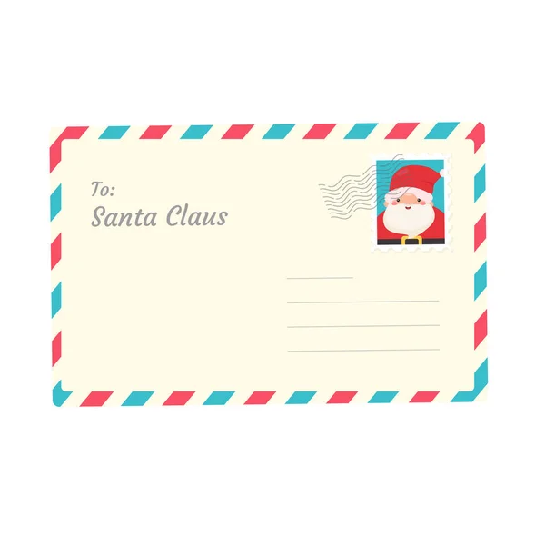 stock vector Letter to Santa. Children who write letters to Santa at Christmas Snowy winter.