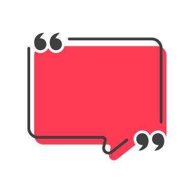 Alıntı kutusu çerçevesi. Alıntı kutusu ve konuşma balonu şablonları ayarlandı. Beyaz arkaplanda izole et.