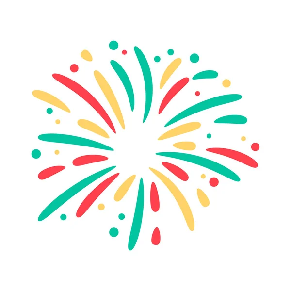新年を祝うためのグラフィック花火のデザイン — ストックベクタ