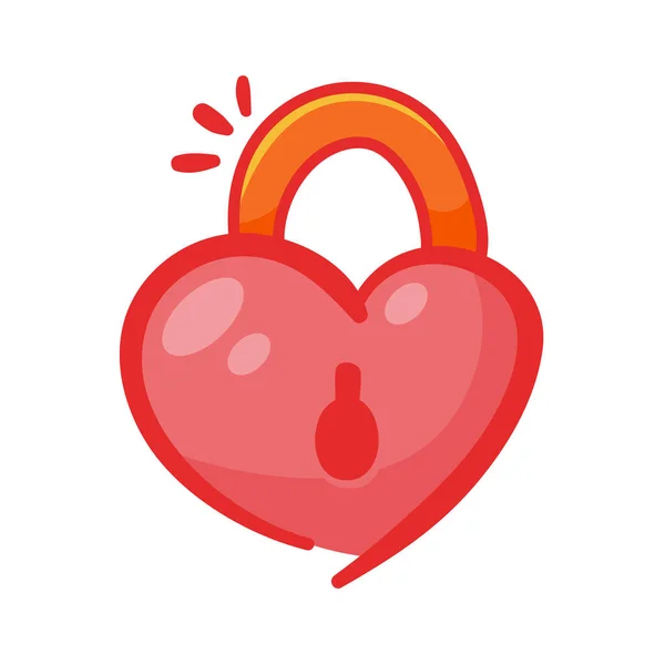 Red Heart Design Wings Love Must Heartbroken Lovers Valentine Day — Stock Vector