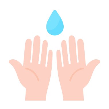 Vektör çizgi romanları virüsleri öldürmek için sabun ve suyla el yıkama.