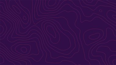 Modern topografik harita çizgisi arkaplanı. Coğrafi Yol Düzeni kavramı. Vektör illüstrasyonu