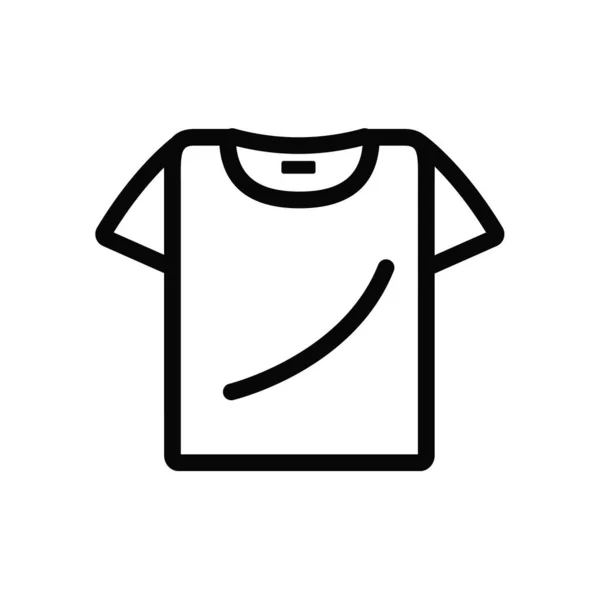 Camiseta Icono Vector Símbolo Plano Simple — Vector de stock