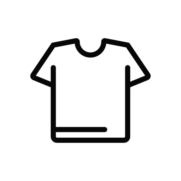 Camiseta Icono Vector Símbolo Plano Simple — Archivo Imágenes Vectoriales