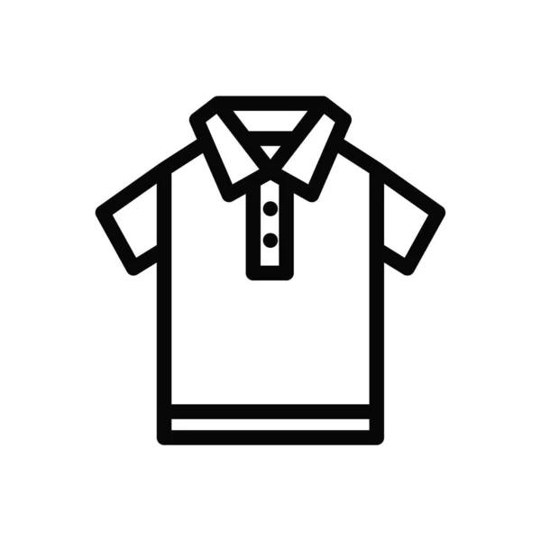 Shirt Icon Vector Eenvoudig Plat Symbool — Stockvector