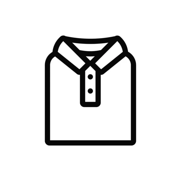 Shirt Icon Vector Símbolo Simples — Vetor de Stock