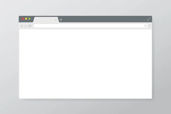 Web Browser Bildschirmvektor Auf Dem Computerbildschirm Für Die Suche Nach — Stockvektor