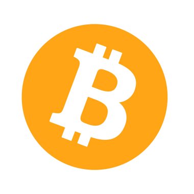 Gelecekteki internet dünyası parası için Bitcoin simgesi simgesi güvenli ve güvenilir para birimi sembolleri Vector arka planda izole