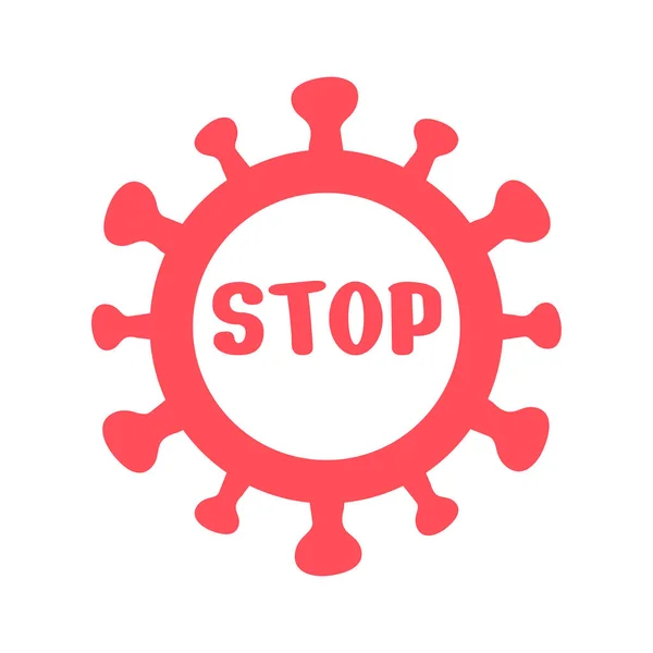 Óvakodj Vírusveszélyektől Jelek Tiltják Koronavírust Kórokozók Átvitelének Leállítása — Stock Vector