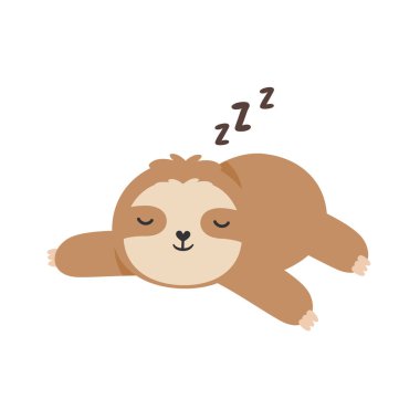 Vektör Karikatür Yuvası Yavaşça hareket eden yuvaları çeşitli pozlarda ağaçlara asar.