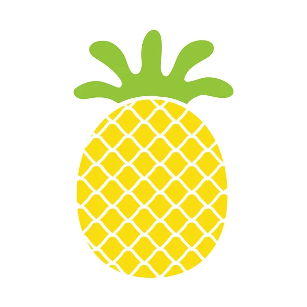パイナップルのデザイン黄色の果実は爽やかです 夏に仕事を飾るために — ストックベクタ
