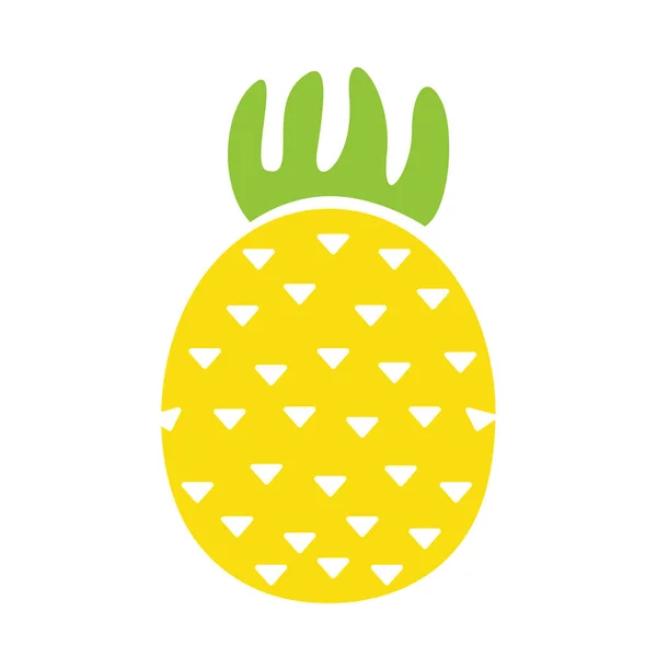 パイナップルのデザイン黄色の果実は爽やかです 夏に仕事を飾るために — ストックベクタ