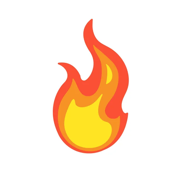 Lángok Vektorgyűjteménye Egyszerű Tűzlabda Tervezés Tábortűz Tűzvédelmi Ötletek — Stock Vector