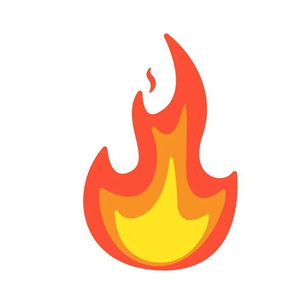 Sbírka Vektorů Plamene Jednoduchý Fireball Design Campfire Požární Prevence Nápady — Stockový vektor