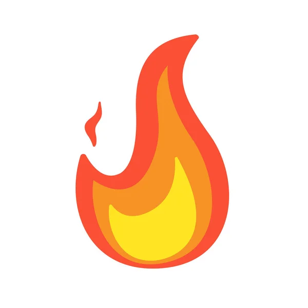 Vector Collection Flame Simple Fireball Design Campfire Fire Prevention Ideas — Stock Vector